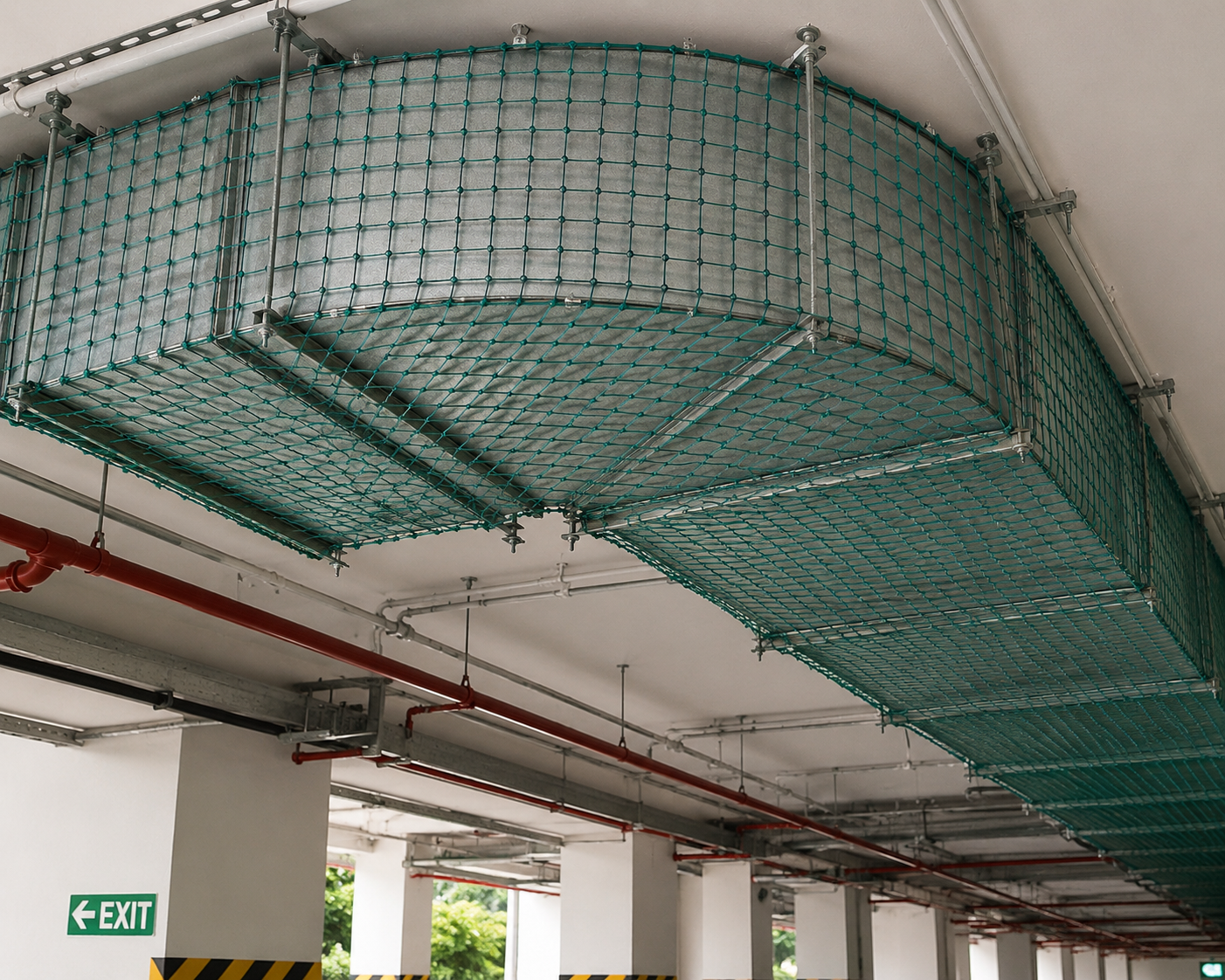 Duct Area Covering Safety Nets